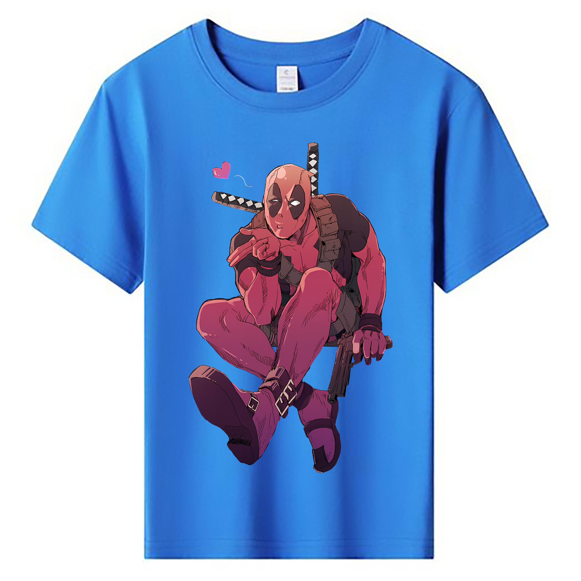 （画像用） Deadpool デッドプール 綿100％キッズTシャツ（フロントプリント）